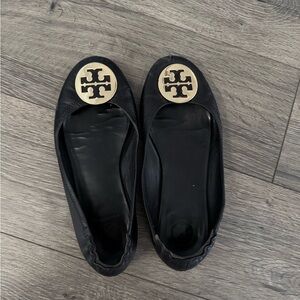 Tory Burch Black Ballet Flats